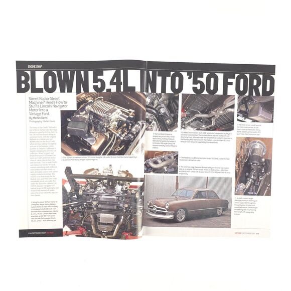 VTG Ford 1950 Shoebox Custom Build Advertising Print Ad Lincoln Swap Garage Wall - Picture 1 of 4